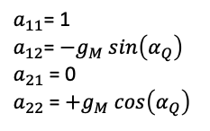 Equation coefficients a12 and a22 definition